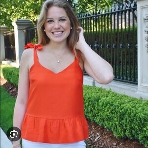 J. Crew Vibrant Orange Camisole Top